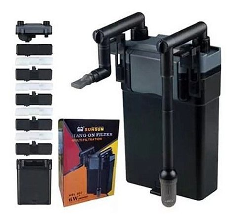 Filtro Externo Hang On Sunsun Hbl-802 500l/h Aquários