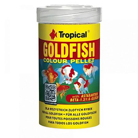TROPICAL GOLDFISH COLOUR PELLET 90G