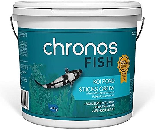 Ração Para Carpas Chronos Fish Koi Pond Sticks Grow 4 Kg