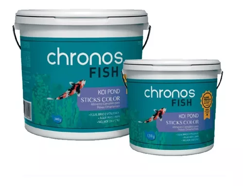 Ração Para Carpas Chronos Fish Koi Pond Sticks Color 1,200Kg