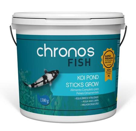 Ração Para Carpas Chronos Fish Koi Pond Sticks Grow 1,300Kg