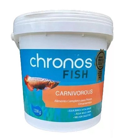 Ração Para Peixes Chronos Fish Carnivorous 1,200Kg