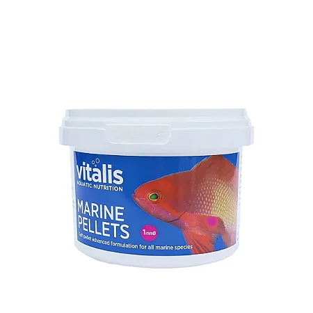 Ração Para PeixesVitalis MARINE PELLETS 140G - 1MM (XS) - Grãos