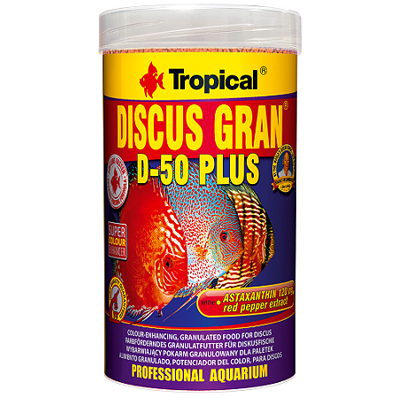 Ração Para Peixes TROPICAL DISCUS GRAN D-50 PLUS 44G