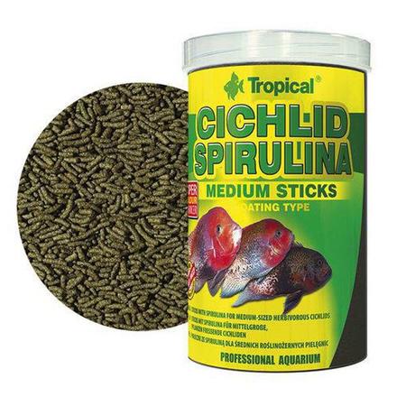 CICHLID SPIRULINA MEDIUM STICKS - POTE 90G - TROPICAL