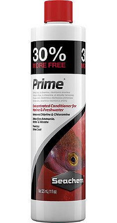 SEACHEM PRIME 325ML Anti-Cloro Para Aquário e Lago