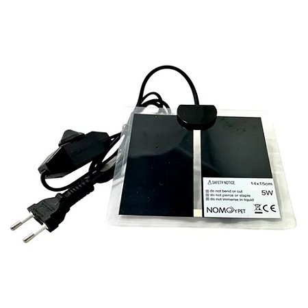 Placa aquecedora com controle NOMOYPET NR-01 14X15CM 5W 110V
