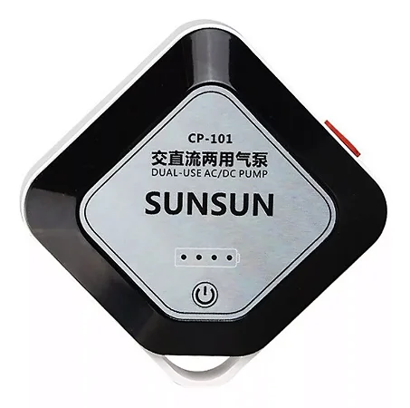 Compressor Ar No-break Bateria Cp-101 Aquário Sunsun Bivolt