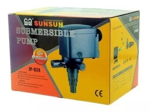 Sunsun Jp-024 Bomba Submersa 1200 L/hr 2 Saídas Aquário Lago