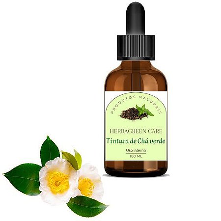 TINTURA DE CHÁ VERDE - 100ml - Termogênico - Diurético