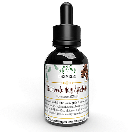 TINTURA DE ANIS ESTRELADO - 100ml - Digestivo e Antigases