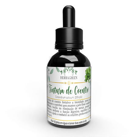 TINTURA DE COENTRO - 100ml - Antigases natural - Digestivo