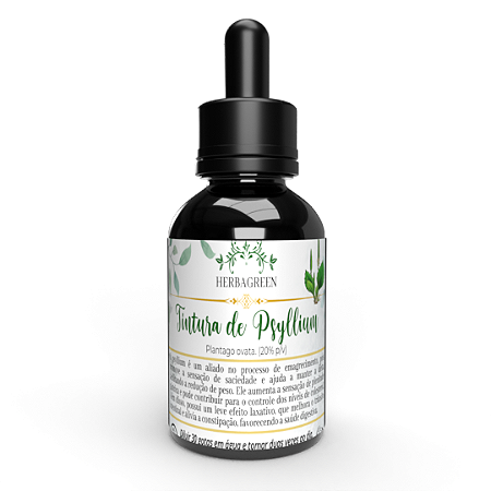 TINTURA DE PSYLLIUM - 100ml - Saciedade