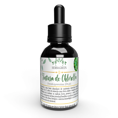 TINTURA DE CHLORELLA - 100ml - Antioxidante