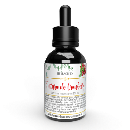 TINTURA DE CRANBERRY - 100ml - Vias Urinárias