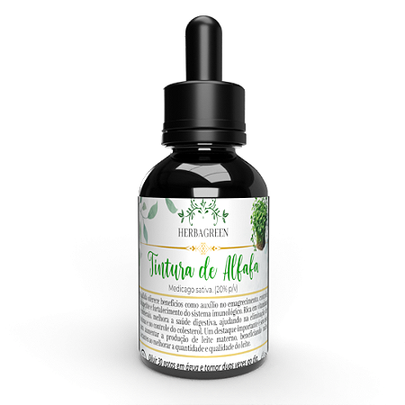 TINTURA DE ALFAFA - VIDRO - 100ml