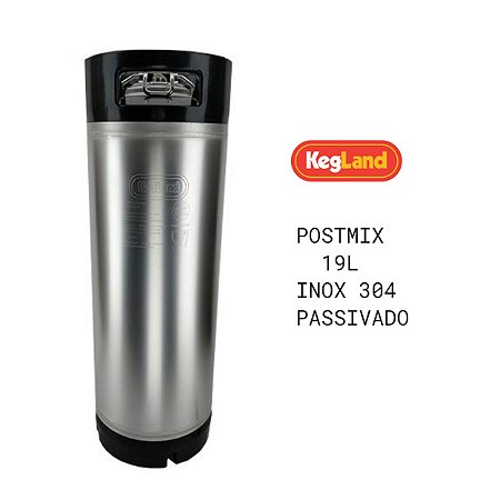 Postmix 19 Litros Inox 304 Passivado Kegland