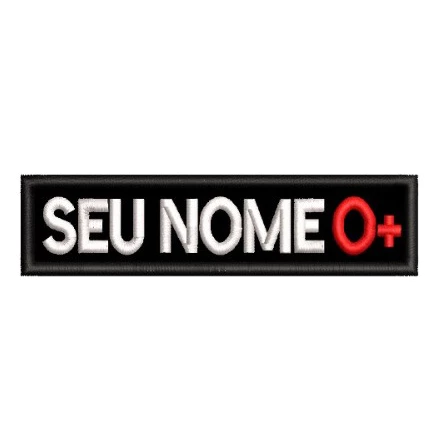 Sutache Tarjeta Personalizada de Identificação com Fixação Para Fardas