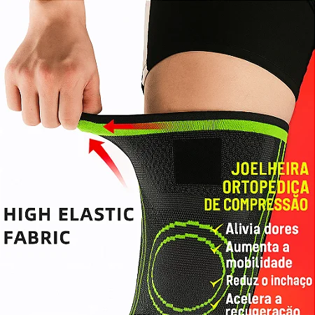 Joelheira de Compressão Estabilizadora Tensor Alivio de Dores