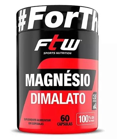 MAGNÉSIO DIMALATO  FTW  CONTÉM 60 CAPSULAS