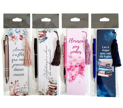 KIT C/12 MARCADOR DE LIVROS C/ TASSEL - DIA A DIA