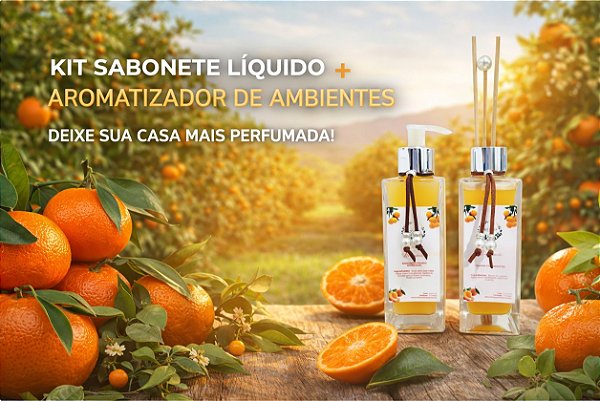 KIT SABONETE LÍQUIDO + DIFUSOR DE AROMAS LUXO