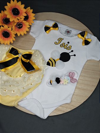 Kit Abelhinha luxo 3 peças