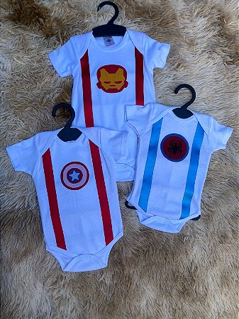 Kit Super Heróis Marvel 3 peças