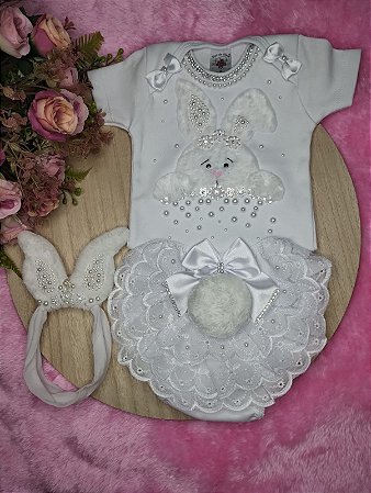 Kit Coelhinho da Páscoa Luxo 3 peças