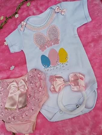 Kit Páscoa Orelhinhas Calcinha