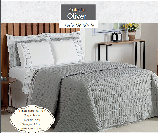 JOGO DE CAMA OLIVER 4 PEÇAS