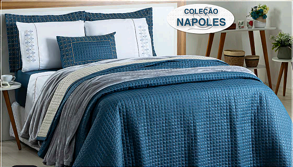 COBRE LEITO QUEEN COLEÇÃO NAPOLES