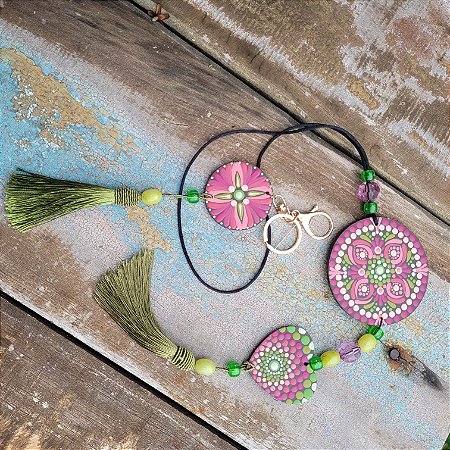 Dupla pingente de porta + chaveiro