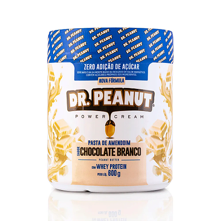 Pasta de Amendoim Dr. Peanut 600g - Sabor Chocolate Branco