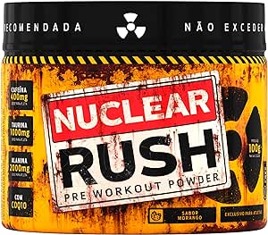 Pré Treino Nuclear Rush 100g Sabor Morango Bodyaction