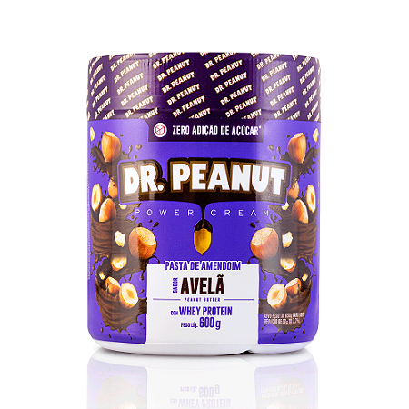 Pasta de Amendoim Dr. Peanut 600g - Sabor Avelã