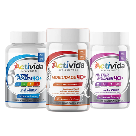 Mobilidade + Nutrir Homem + Nutrir Mulher