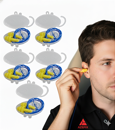 Protetor Auditivo Copolímero Tipo Plug 18dB Cx. 50 unid.