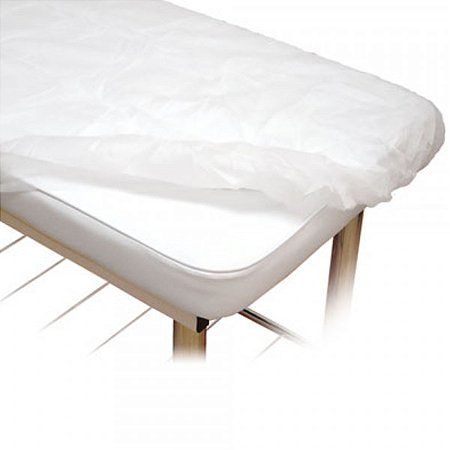Lençol Descartável c/ Elástico Branco 2,20m X 1,40m TNT 30gr 50un