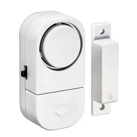 Alarme Sonoro Invasão Residencial para Janelas e Portas LL-9805 90dBA Branco