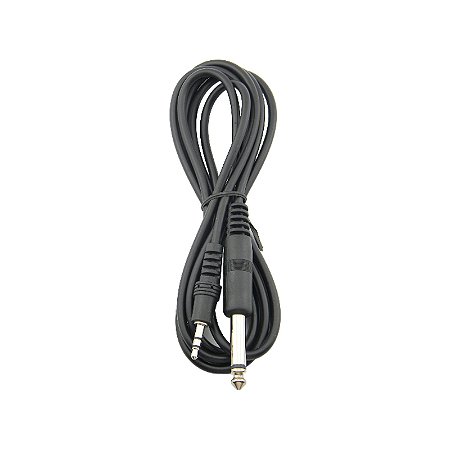 Cabo P2 estéreo + P10 1,8M Stereo x Mono Preto CBDZ0011