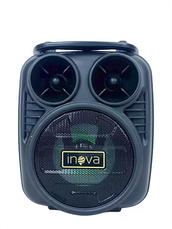 Caixa de Som Sem Fio com Suporte para Celular KV-88631 Inova Preta