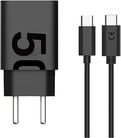 Carregador TurboPower 50W DUO USB Tipo C M-507 Motorola Preto