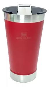 Copo Térmico Beer Pint 16oz 473ml Aço Inox, Abridor Vermelho