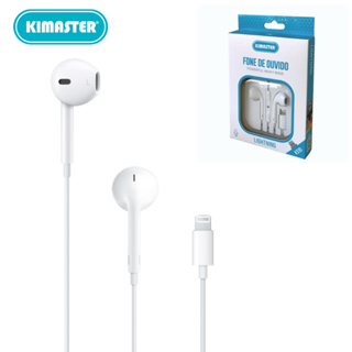 Fone Lightning Com Fio K510 Kimaster - Branco
