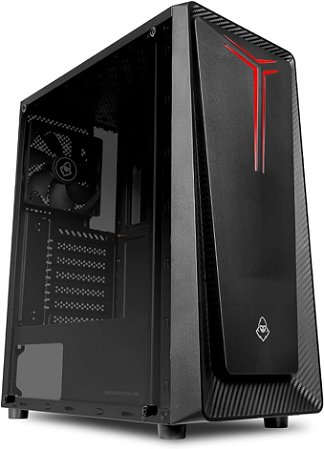 Gabinete Gamer Mancer Crusader Vidro Preto MCR-CSD-BK01