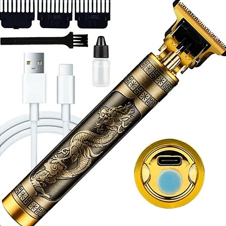 Máquina de Cortar Cabelo e Aparador de Pelos LTOMEX T-Blade Dragon AL-3915