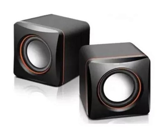 Mini Caixas de Som para Computador e Notebook Kapbom KA-1018 Pretas