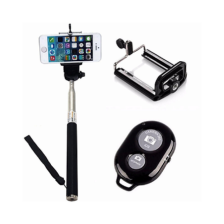 Pau de Selfie Bluetooth LT-2009 Rota 200 Tripé Bastão Extensível Fotos Celular