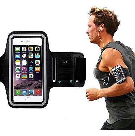 Suporte Porta celular braço para corrida e caminhada Até 6.5" B08Q7VPKCH